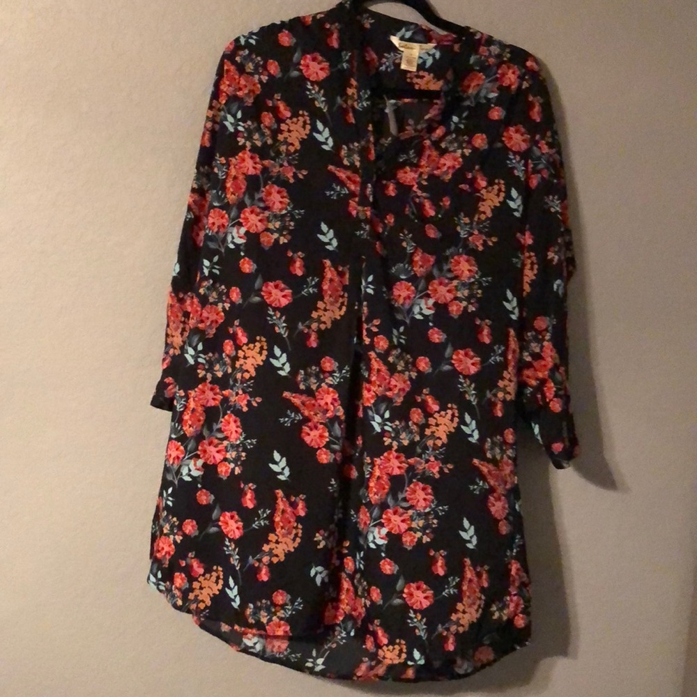 NWT Saloni Too button down shirt dress